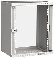ITK Шкаф настенный LINEA WE 15U 600х450мм дверь стекло серый | код LWE3-15U64-GF | IEK